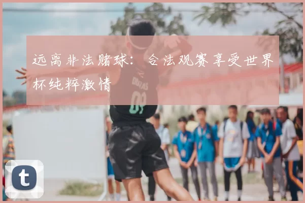 远离非法赌球:合法观赛享受世界杯纯粹激情